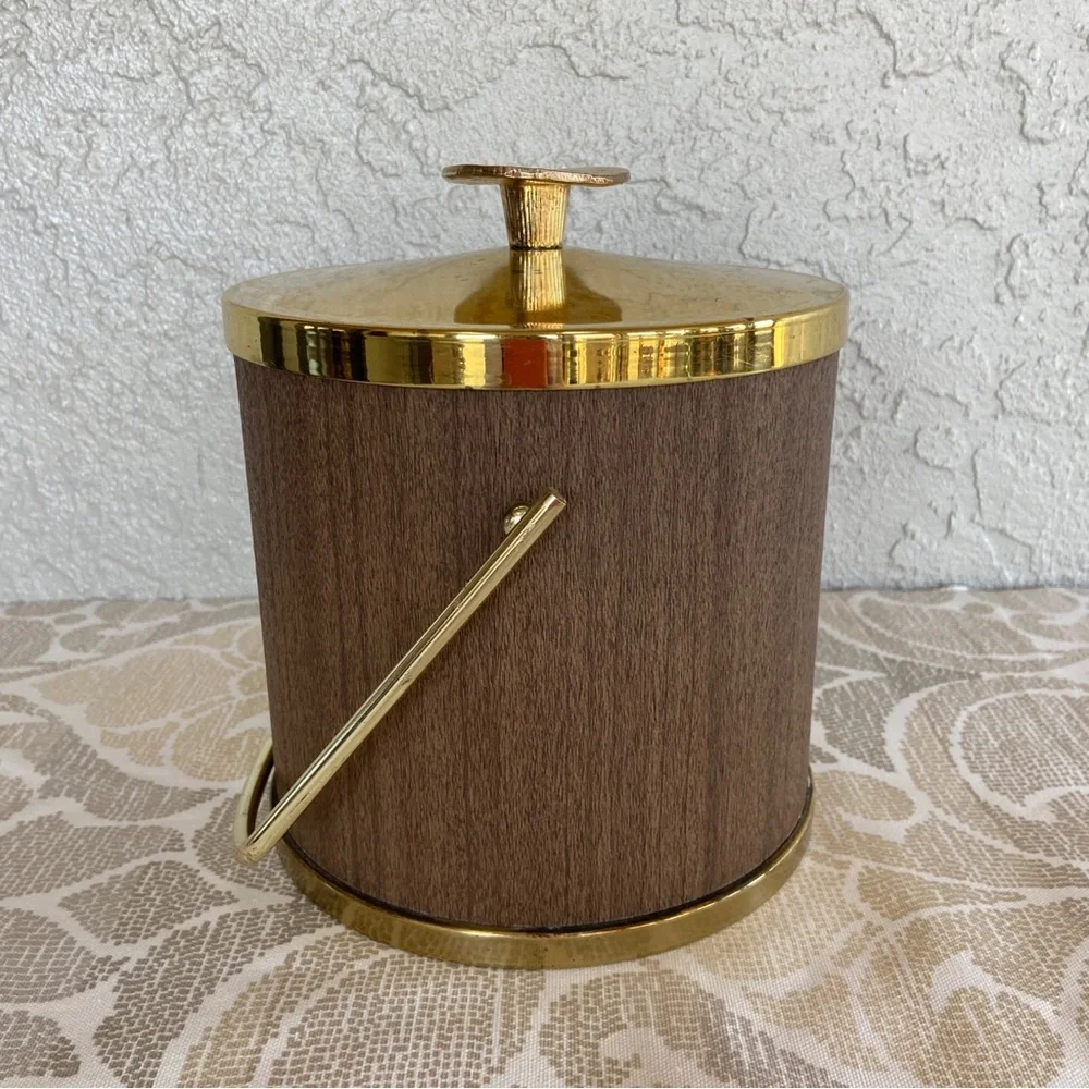Vintage Mid-Century Modern Ice Bucket by Serv Master